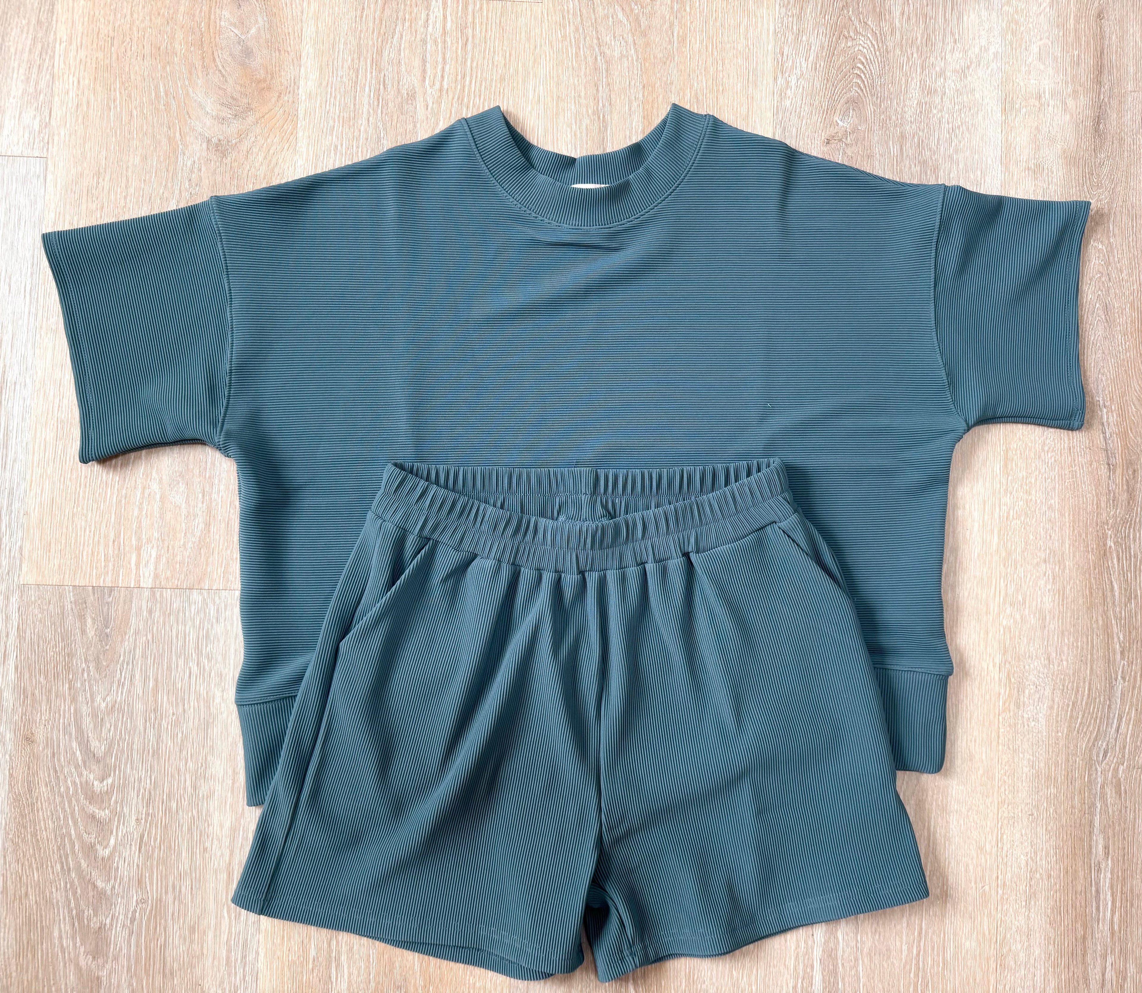 The Anywhere Short Set in Deep Jade