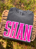 Hot Pink Custom Name Tee