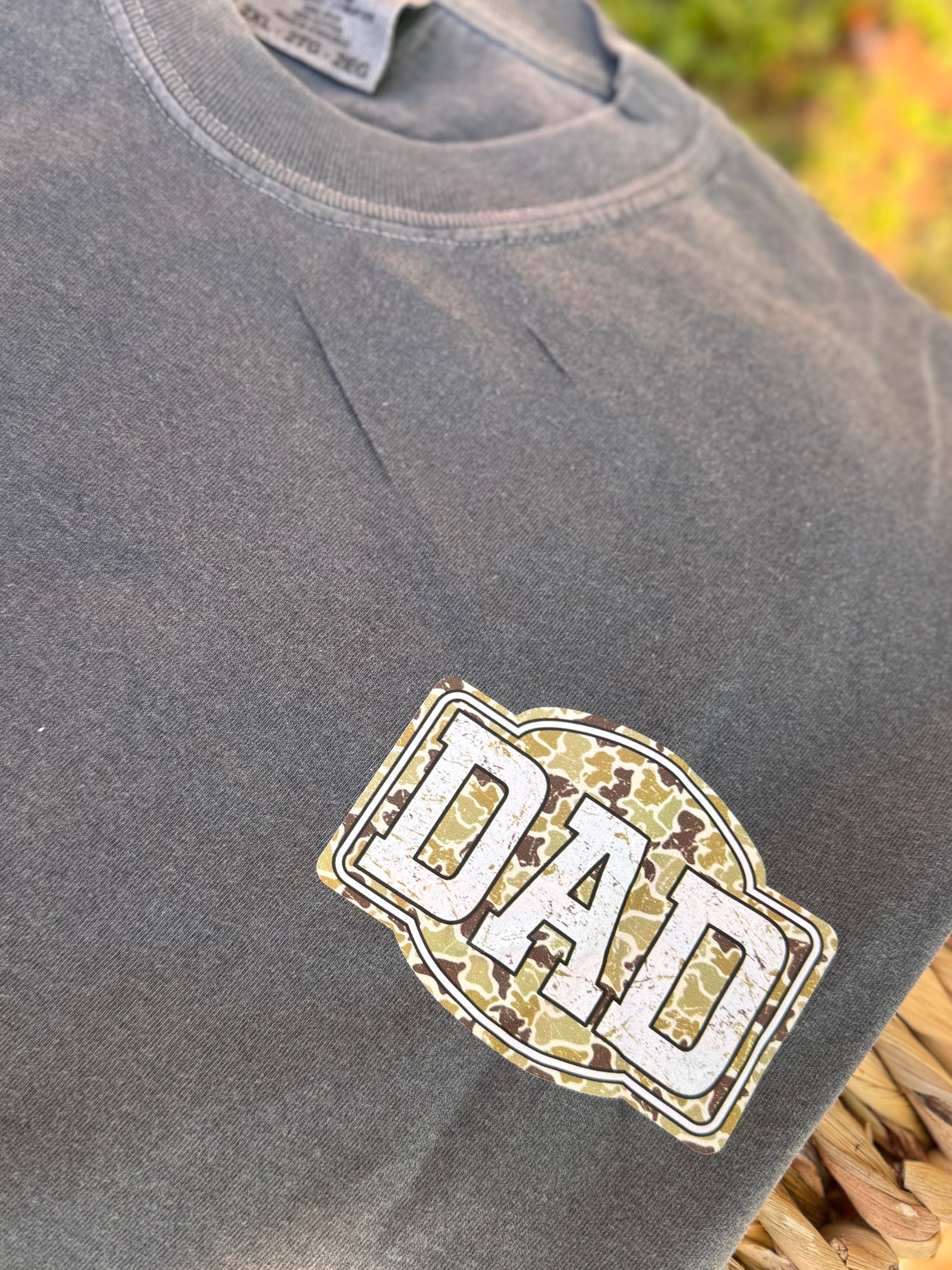 Camo Dad Tee 2XL Comfort Color READY TO SHIP