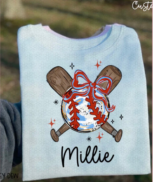 Baseball Custom Name Tee