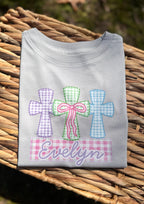 Girls Cross Name Tee