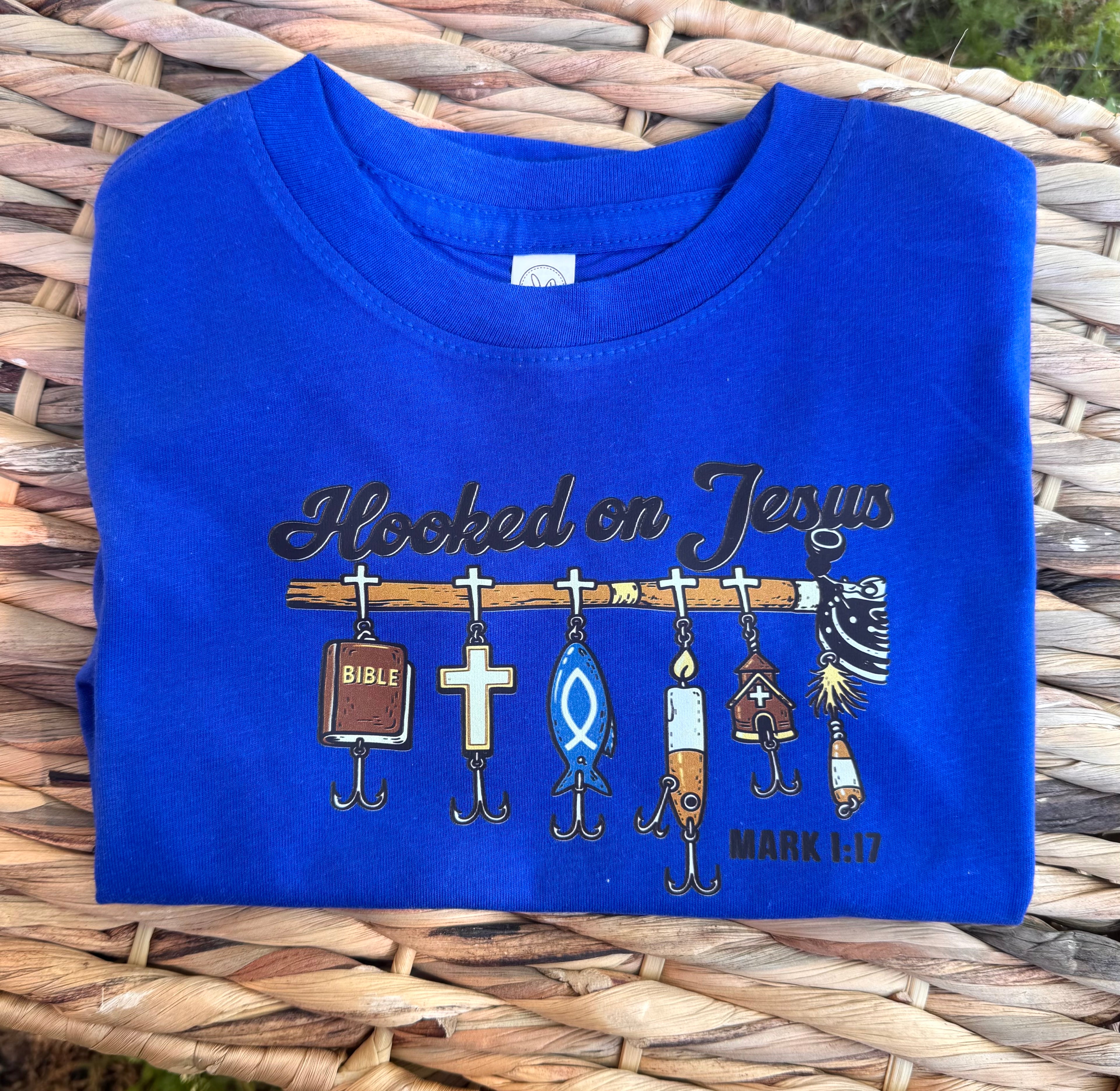 Hooked on Jesus 24M READY TO SHIP