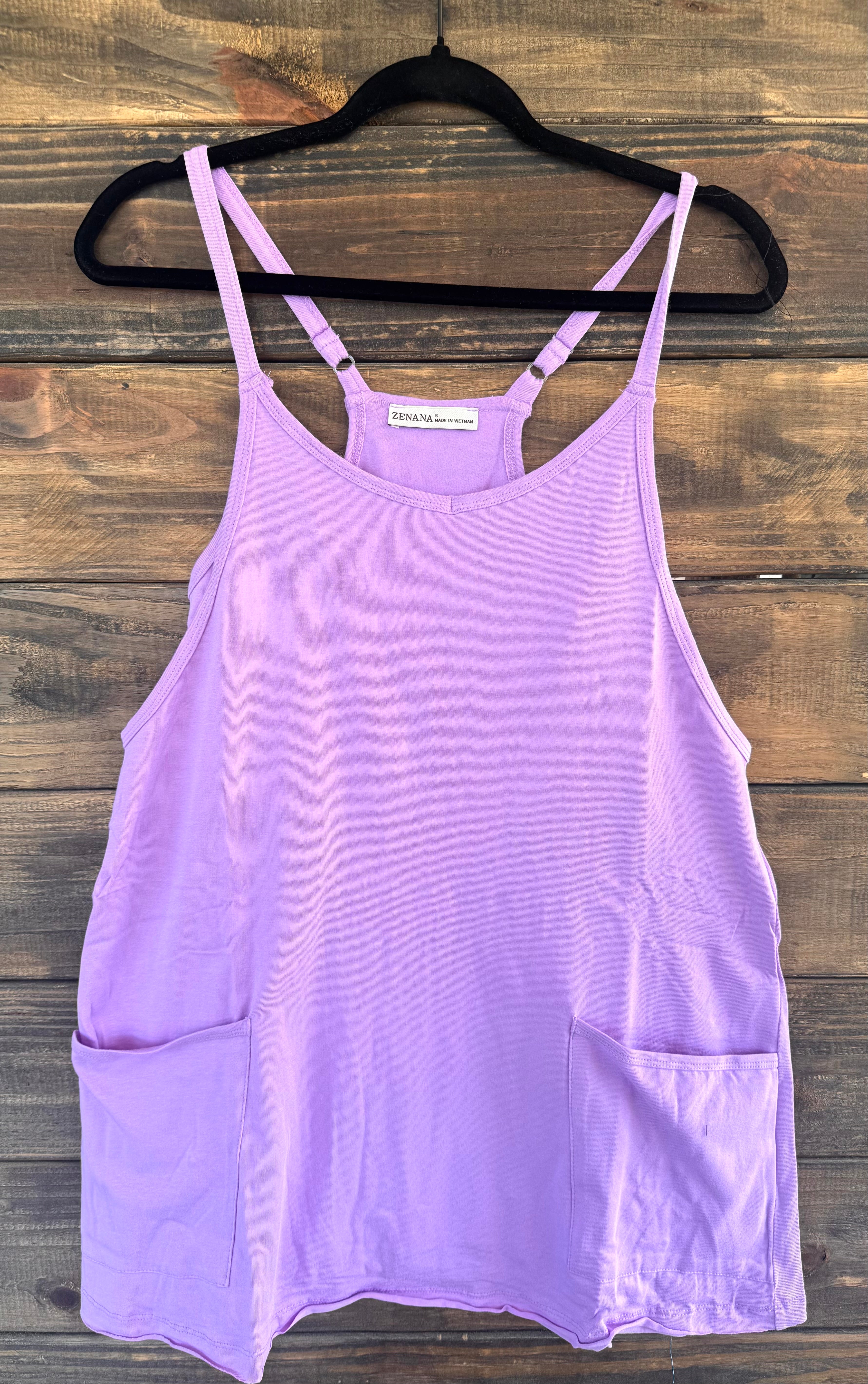 Coastal Breeze Pocket Romper in Lavender