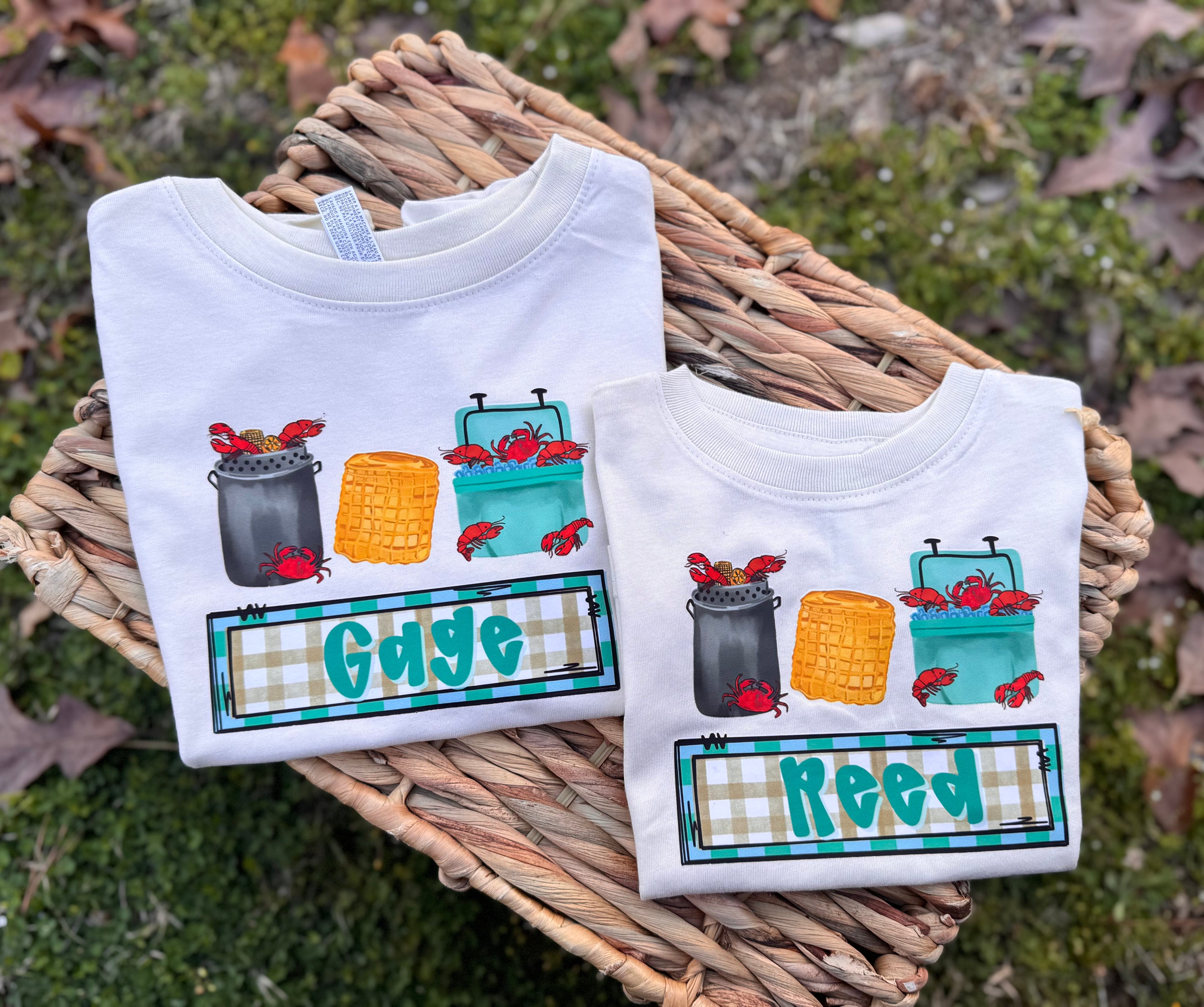 Crawfish Custom Name Tee