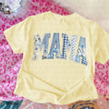Mama Blue Floral Patchwork