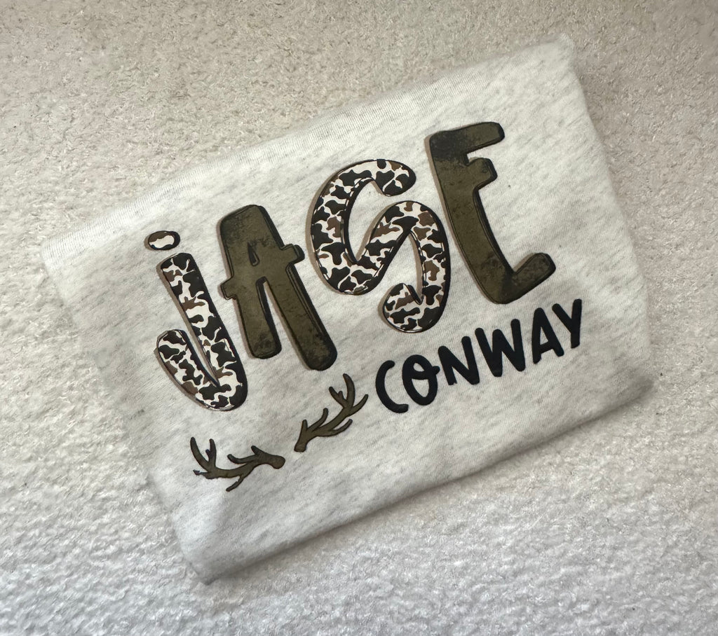 Camo Name Tee - Boys