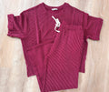 Everyday Luxe Pant Set in Cabernet (1X-3X)