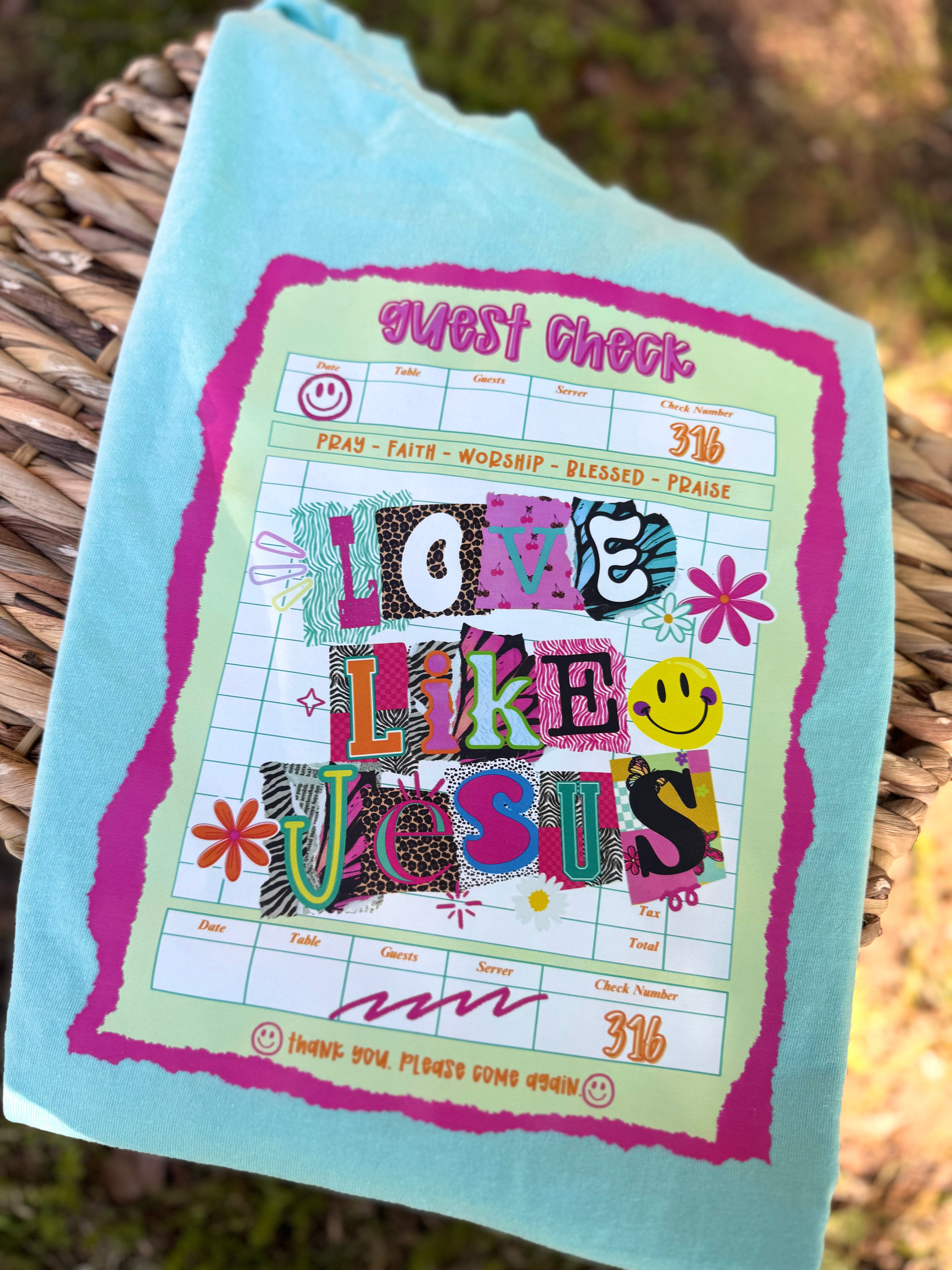 Love Like Jesus Large Comfort Color READY TO SHIP